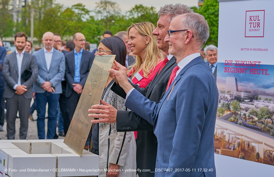 11. Mai 2017 - Grundsteinlegung für die LOGE und dem Kulturquadrat in Neuperlach